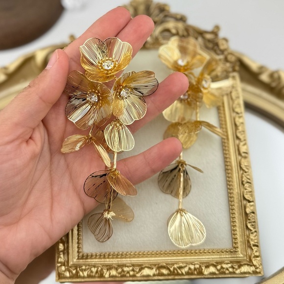 Famous Kate Middleton Floral Cascade Earrings-Zara - Picture 7 of 16